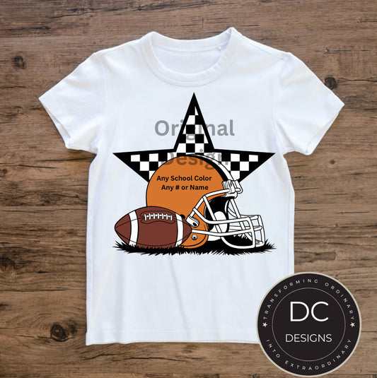 Football Helmet Tee