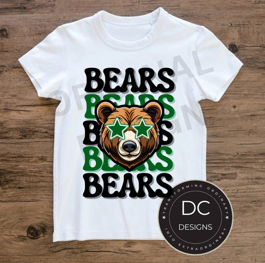 Bears Star Tee Gildan Softstyle