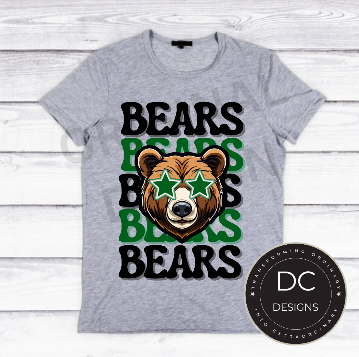 Bears Star Tee Gildan Softstyle