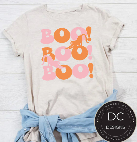 BOO BOO BOO Halloween Tee