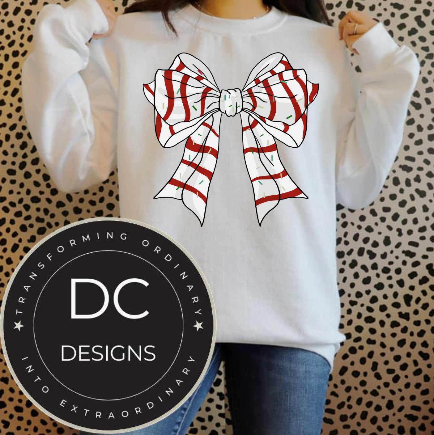 Snack Cake Christmas Bow