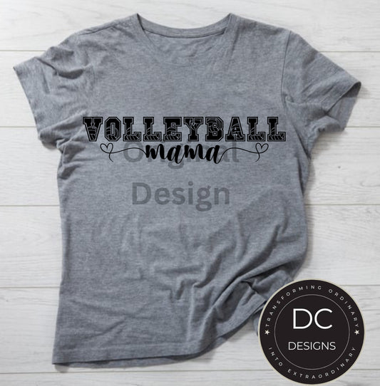 Volleyball Letters Mama Tee