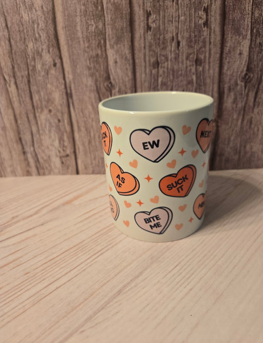 Conversation Hearts Mug