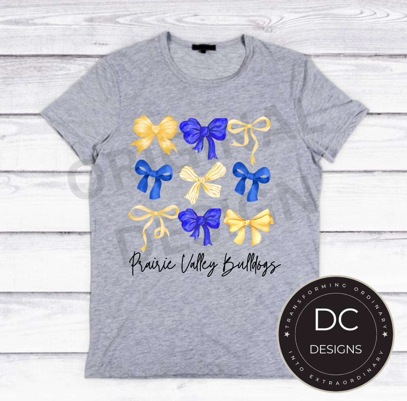 Bulldogs Bow Tee Gildan Softstyle