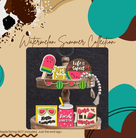 Watermelon Summer Tiered Tray Collection