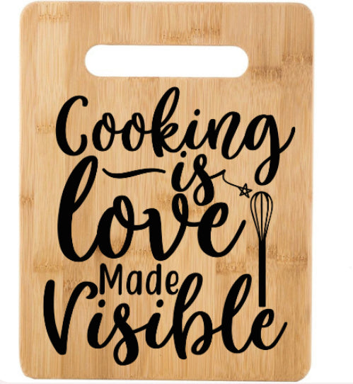 Cooking is Love Cutting Board