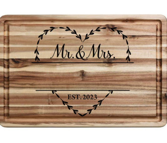 MR & MRS Cutting Board