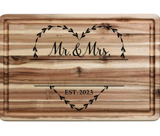 MR & MRS Cutting Board