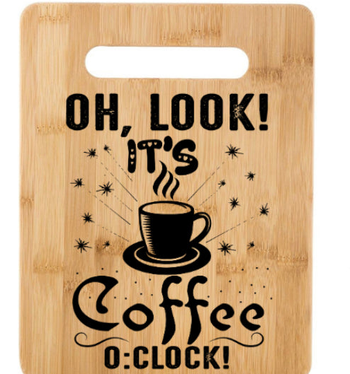 Coffee O’Clock Cutting Board