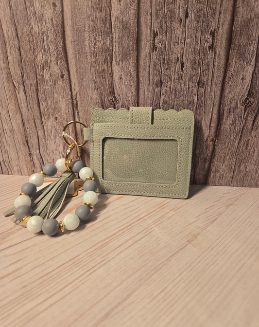 Sage Green Card Wallet