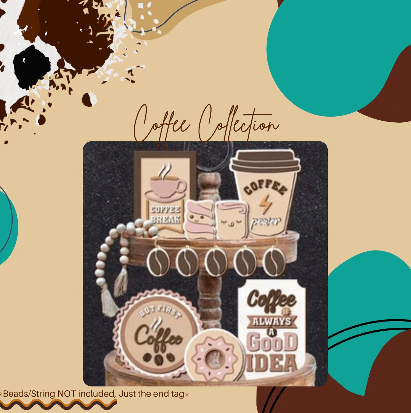 Coffee Tiered Tray Collection