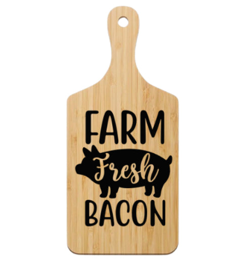 Farm Fresh Bacon Cutting Board