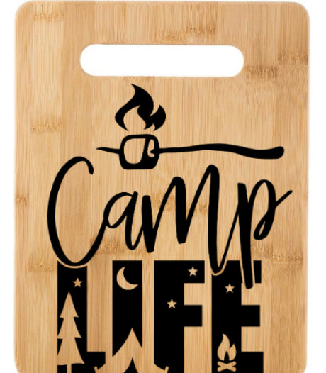 Camp Life Cutting Board