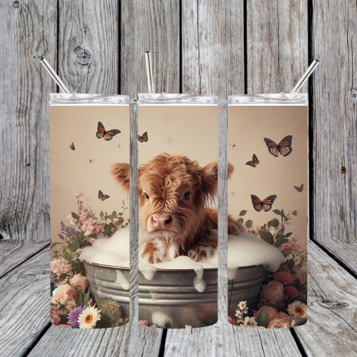 Tub Highland Cow Tumbler