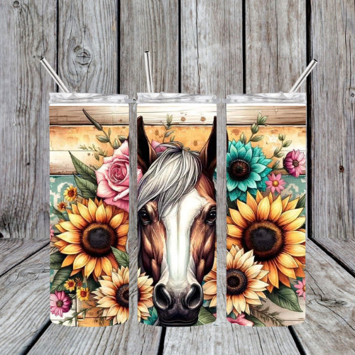 Sunflower Horse Tumbler