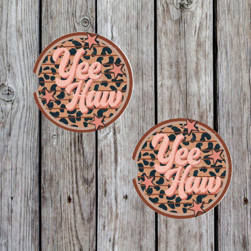 Yee Haw Cheetah Car Coasters
