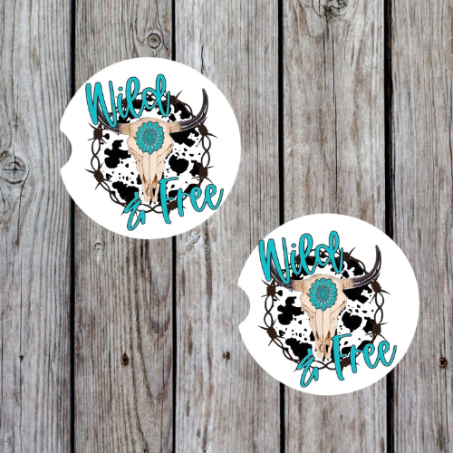 Wild & Free Car Coasters
