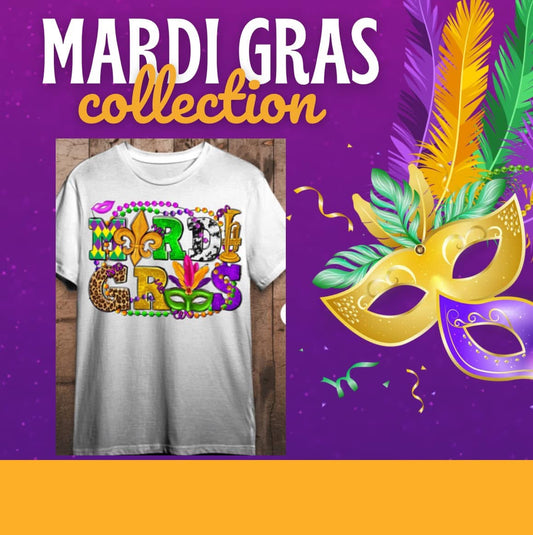 Cow Print Mardi Gras Sweatshirt