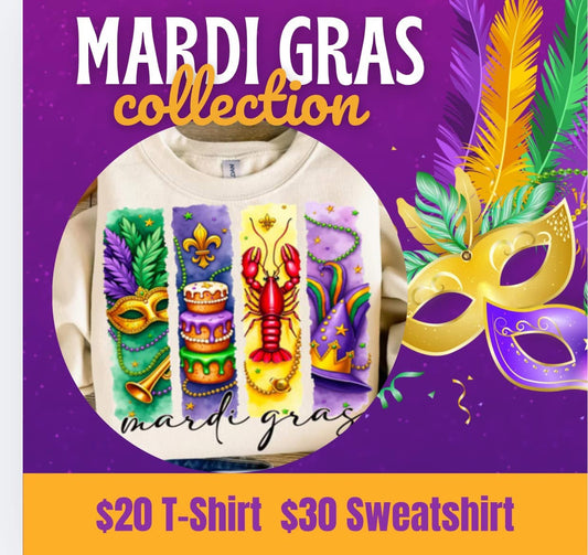 King Cake & Crawfish Sweatshirt