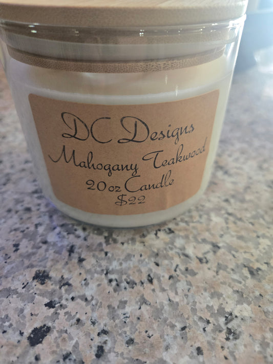 Mahogany Teakwood 20oz Candle