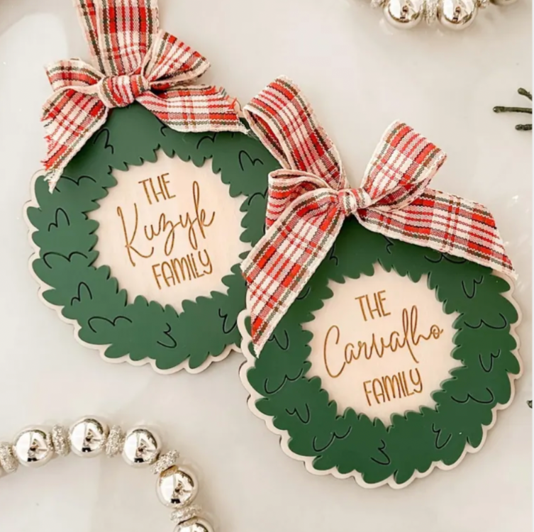 Family Wreath Ornament