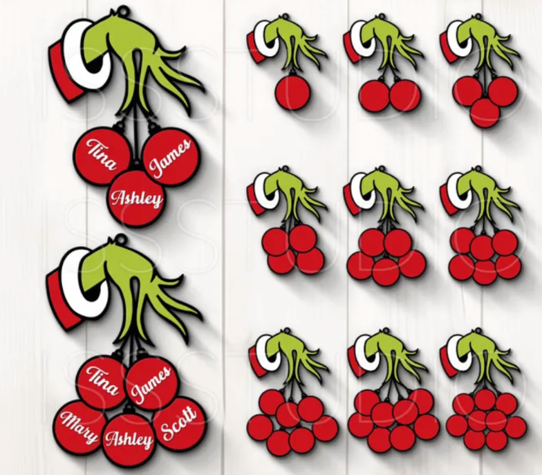 Family Grinch Ornament